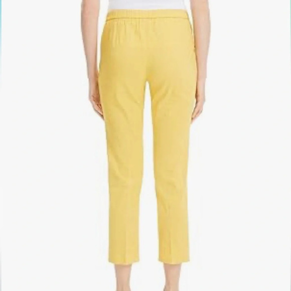 Theory Basic Linen Pull-on pants Eco Crunch Wash in white size 2 - Picture 4 of 12